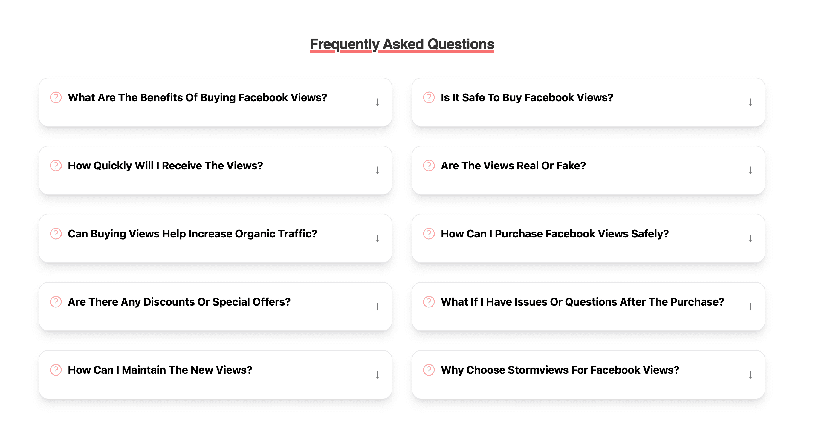 Frequently Asked Questions stormviews